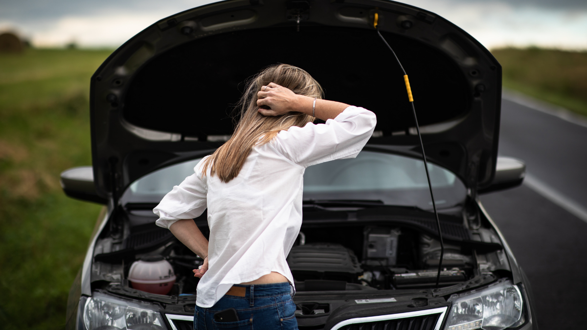 broken car
